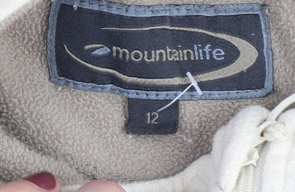 Womens UK Size 12 Mountainlife Beige Pullover Sweatshirt