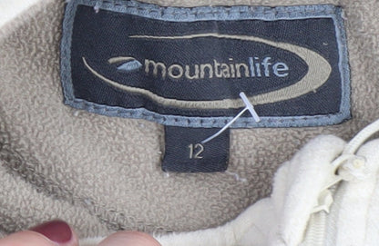 Womens UK Size 12 Mountainlife Beige Pullover Sweatshirt