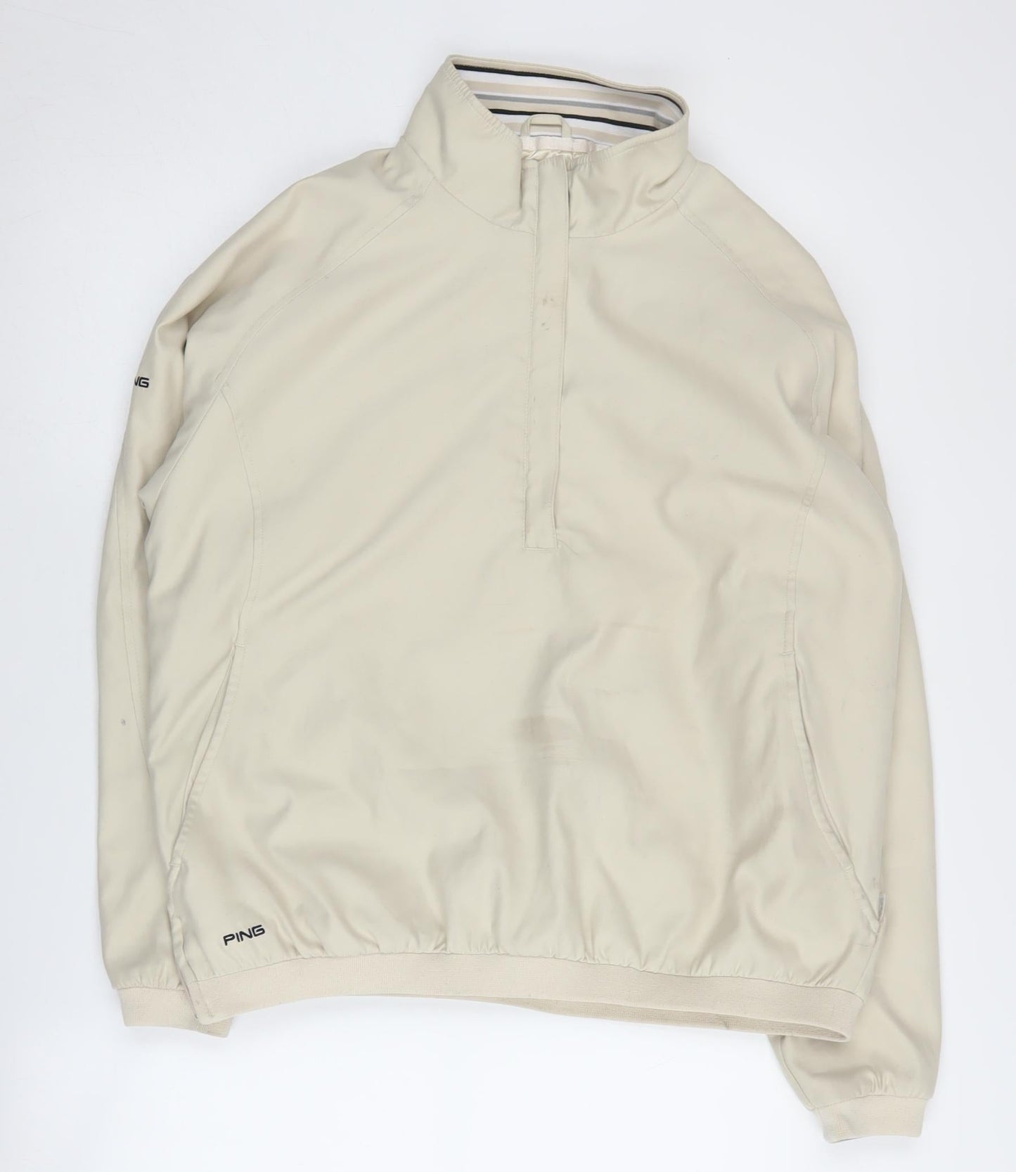 PING Women's Beige Windbreaker Jacket Size 14