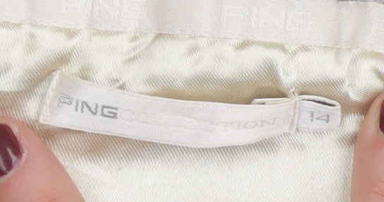 PING Women's Beige Windbreaker Jacket Size 14