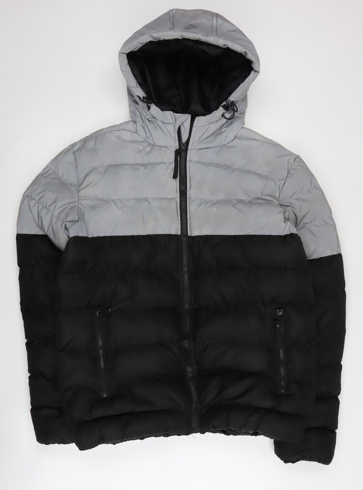 Mens UK Size S Soul Star Multicoloured Puffer Jacket