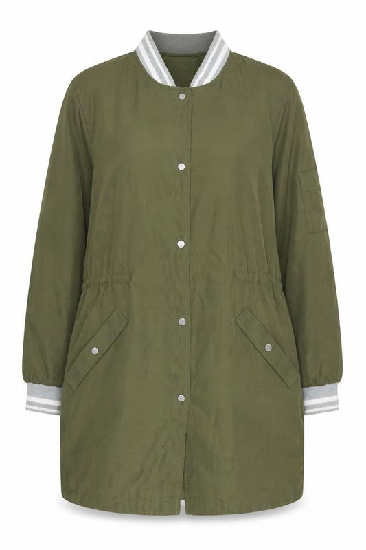 Womens UK Size 12 Zara Green Varsity Jacket