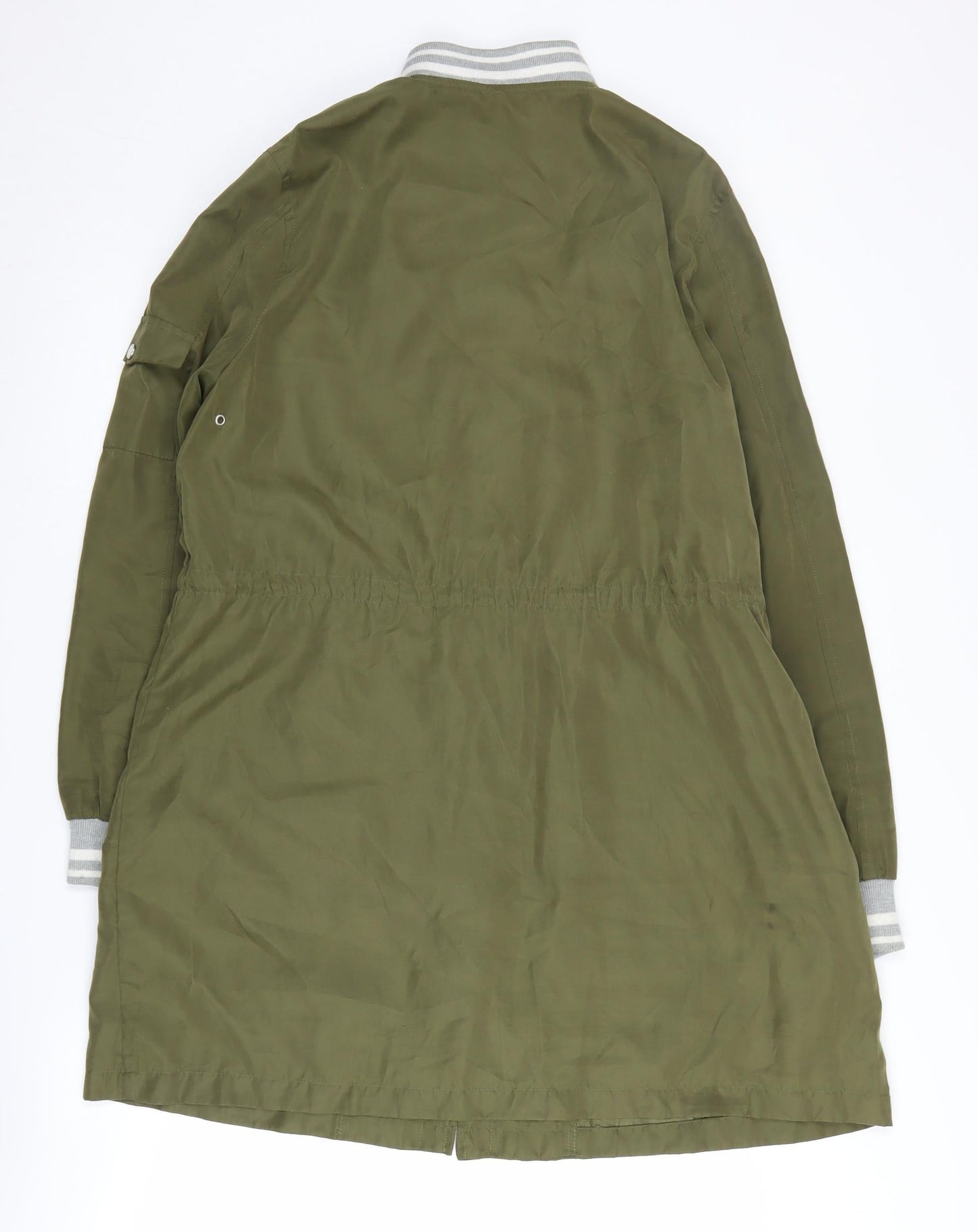 Womens UK Size 12 Zara Green Varsity Jacket