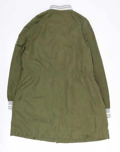 Womens UK Size 12 Zara Green Varsity Jacket