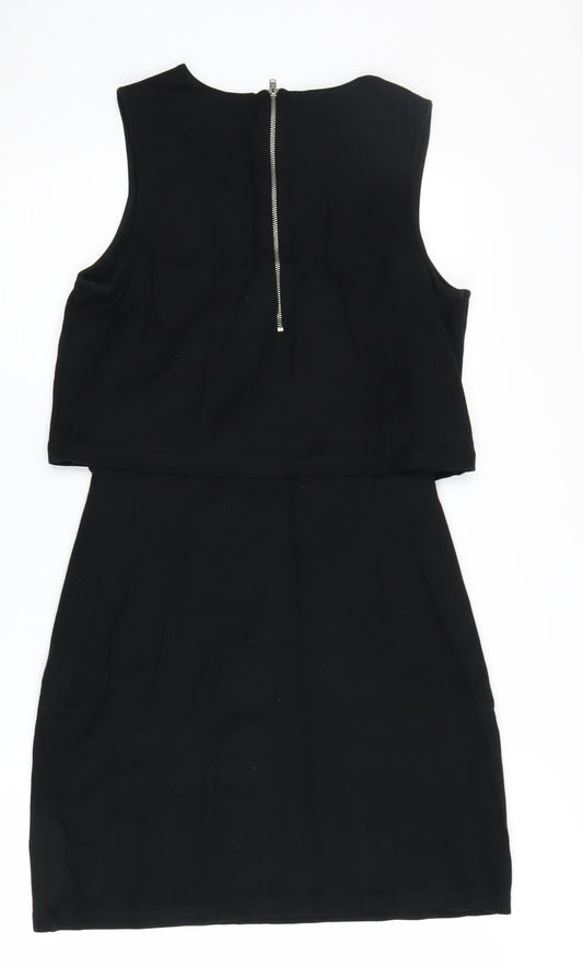 French Connection Black Women's Sheath Dress, Size 12, Elegant