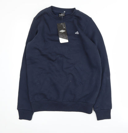 Umbro Boys Blue Pullover Sweatshirt 11-12 Years - New With Tags