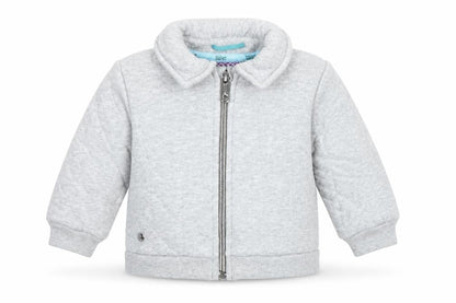Front view of Ted Baker unisex grey basic jacket 3-6 months