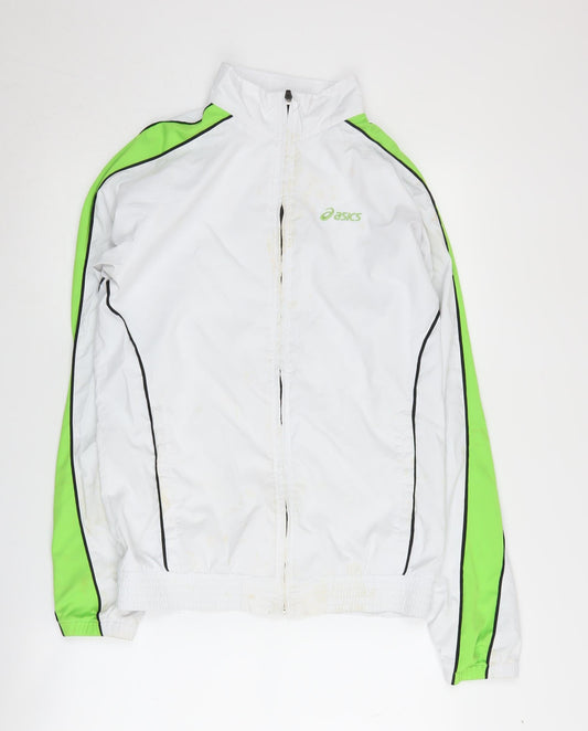 Additional front view of Asics Men's White Track Jacket - S