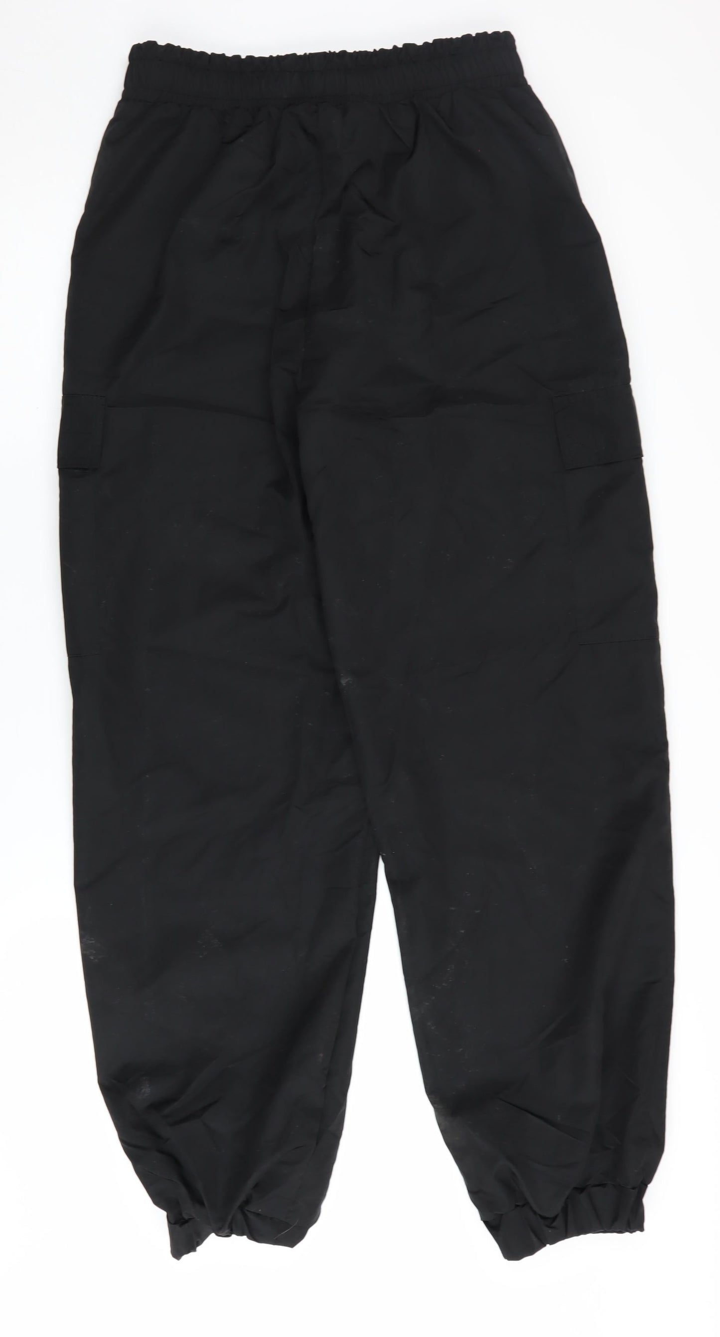 Mens UK Size S COLLUSION  Cargo Black Trousers