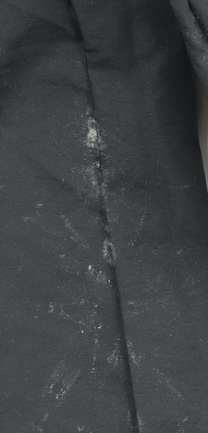 Mens UK Size S COLLUSION  Cargo Black Trousers