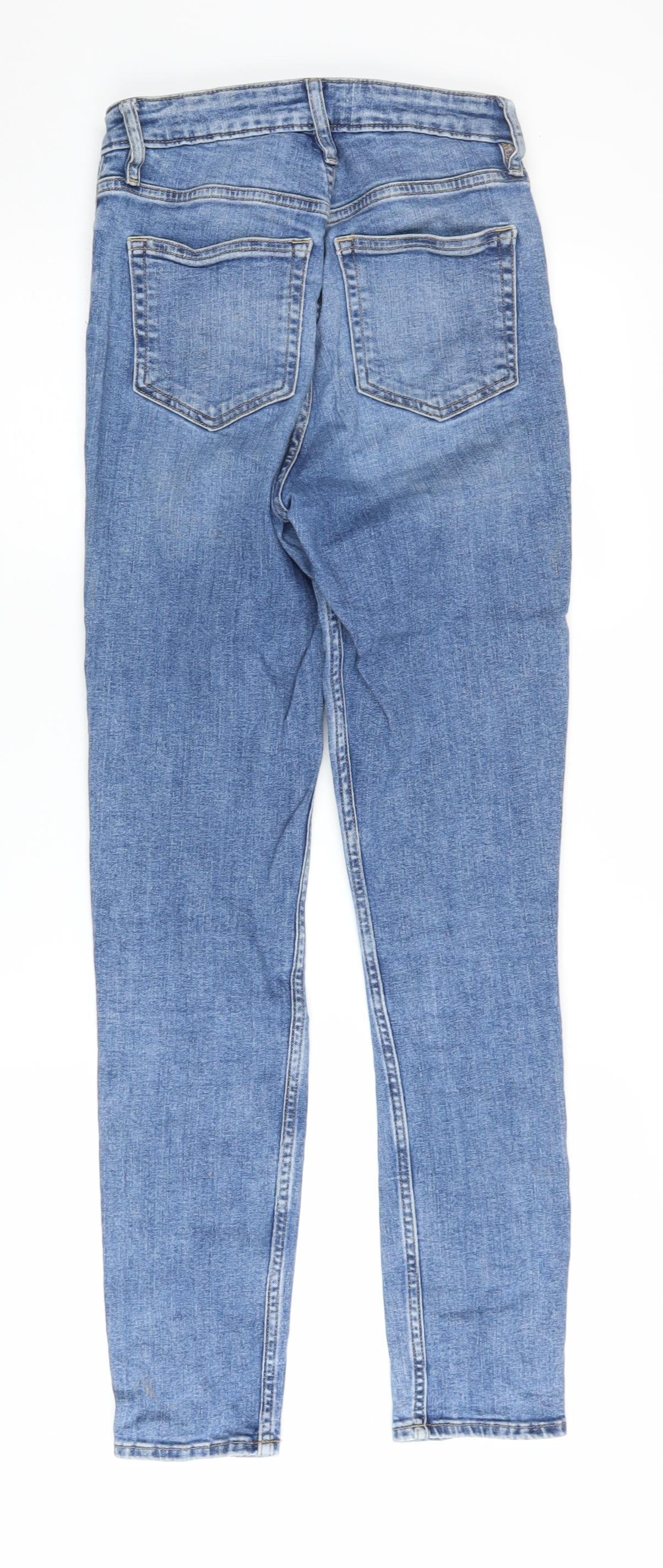 Womens UK Size 8 H&M Regular Fit Straight Blue Jeans