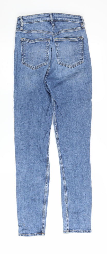 Womens UK Size 8 H&M Regular Fit Straight Blue Jeans