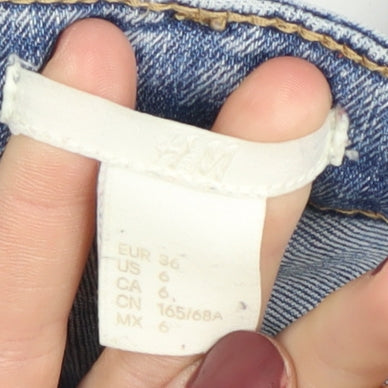 Womens UK Size 8 H&M Regular Fit Straight Blue Jeans
