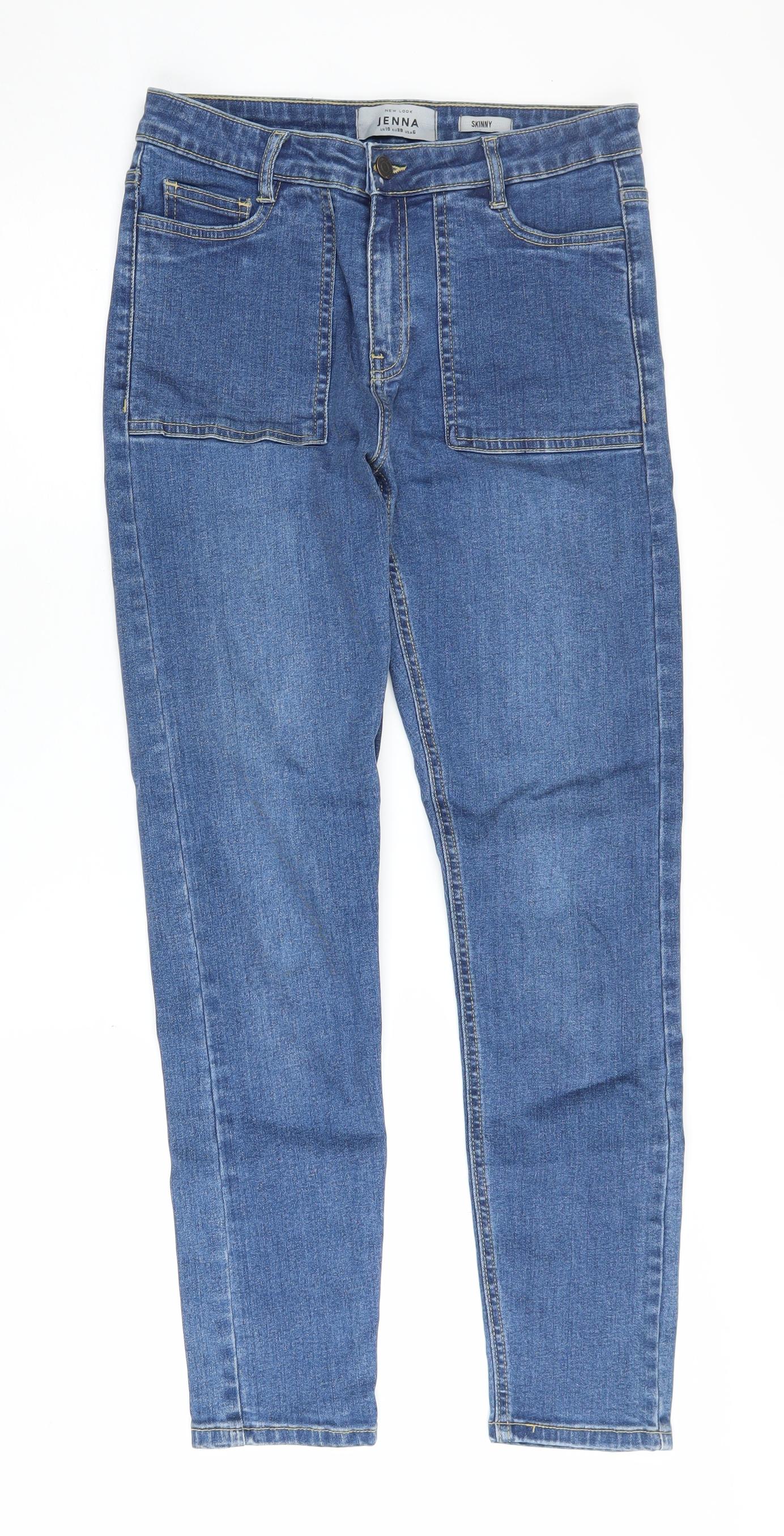 New Look Women's Blue Skinny Jeans Size 10