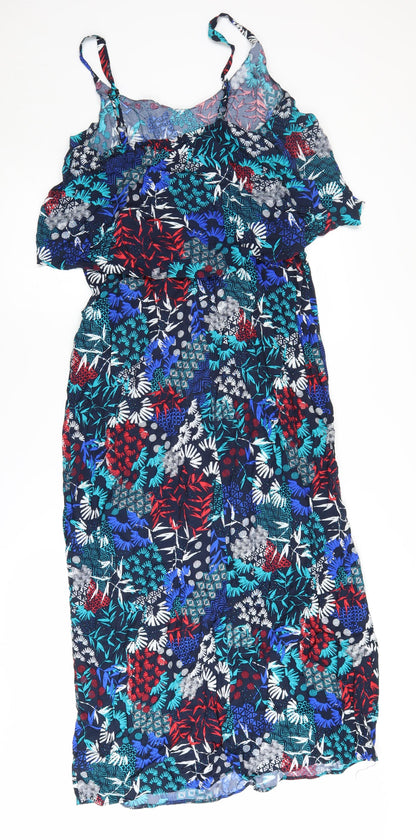 Capsule Women's Multicoloured Midi Slip Dress, Size 14