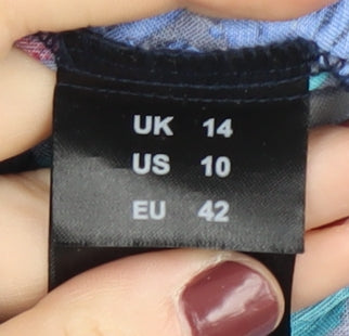 Capsule Women's Multicoloured Midi Slip Dress, Size 14