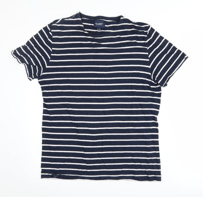 Unisex Adults UK Size M Pull & Bear Blue Jersey T-Shirt