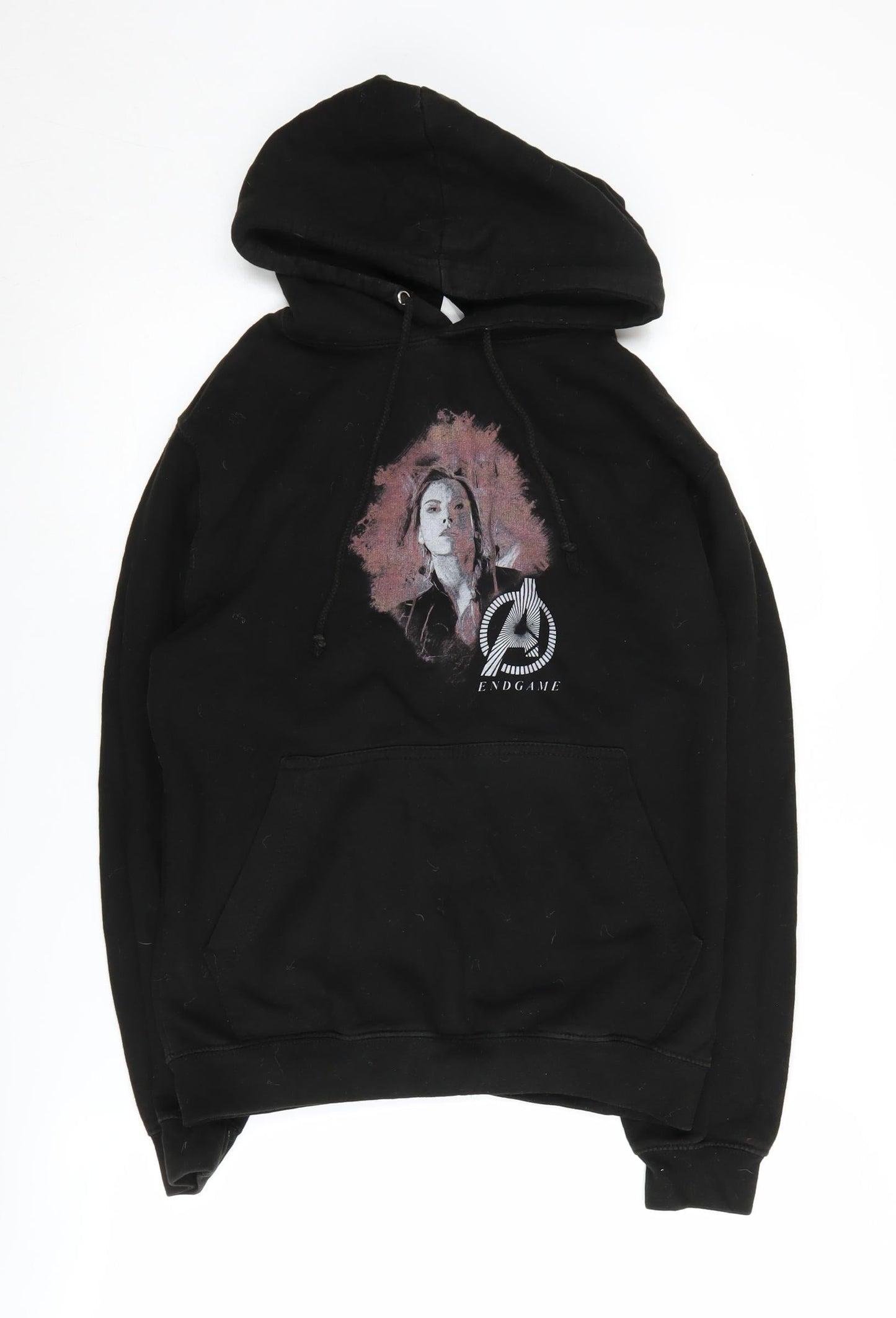 Just Hoods Unisex Black Avengers Hoodie, S