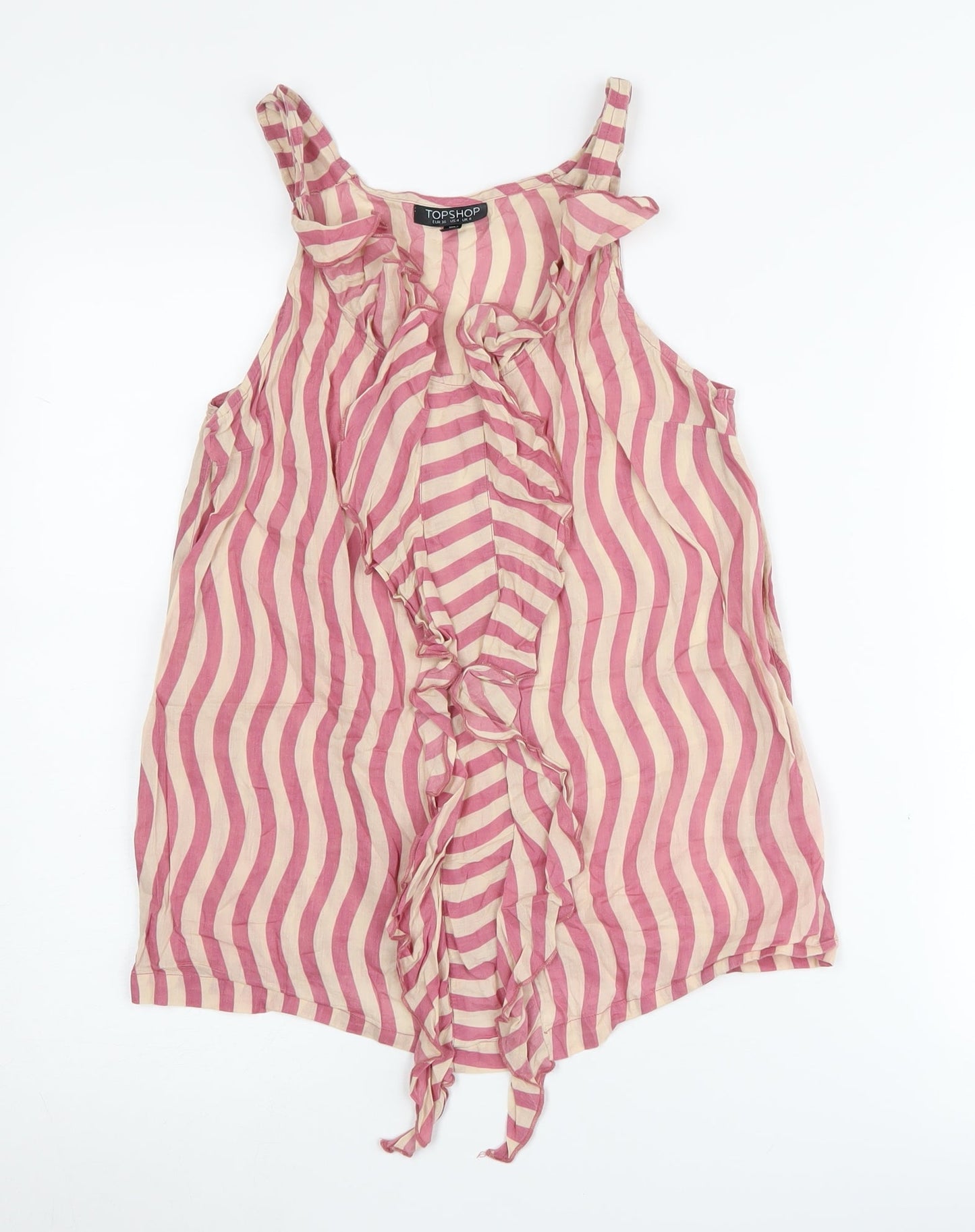 Womens UK Size 8 Topshop Multicoloured Camisole Tank