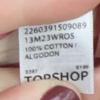 Womens UK Size 8 Topshop Multicoloured Camisole Tank