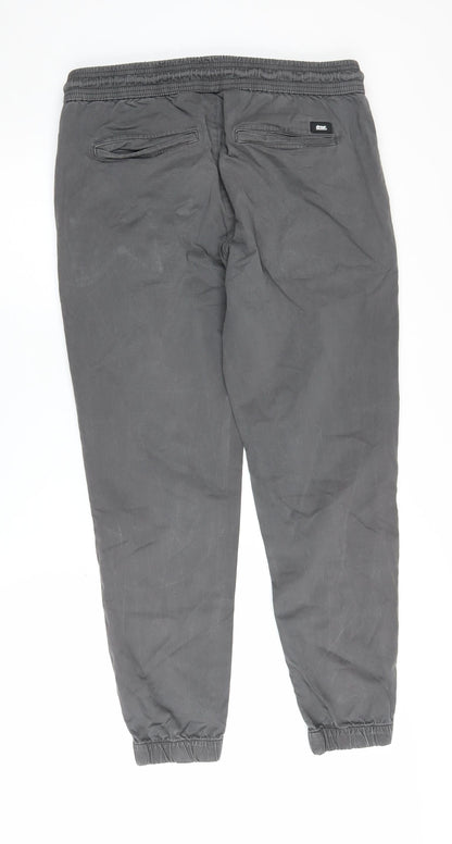 Zara Men's Grey Jogger Trousers L, Casual Style