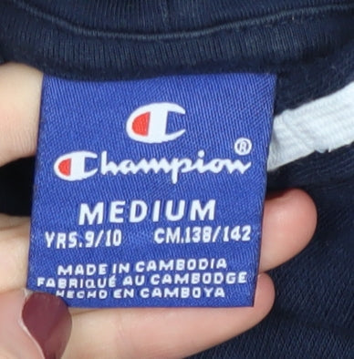 Champion Boys Blue Pullover Hoodie, Size 9-10 Years