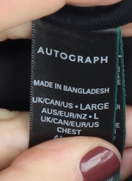 Autograph Men's Black Puffer Jacket L Casual