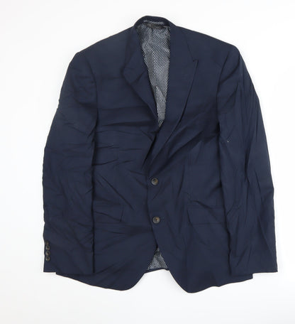 Mens UK Size 40 Marks and Spencer Regular Blue Suit Jacket