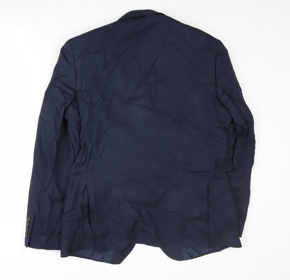 Mens UK Size 40 Marks and Spencer Regular Blue Suit Jacket