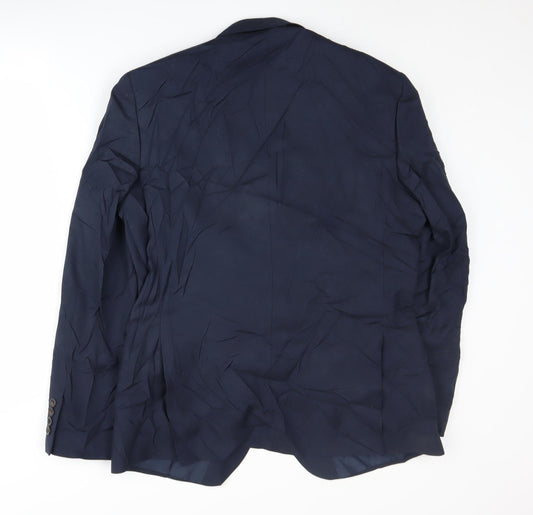 Mens UK Size 40 Marks and Spencer Regular Blue Suit Jacket