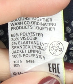 Mens UK Size 40 Marks and Spencer Regular Blue Suit Jacket