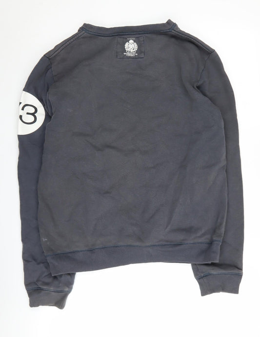 Mens UK Size S Pepe Jeans Black Pullover Sweatshirt