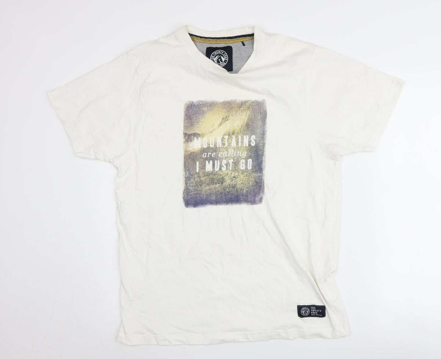 Tog Twenty Four Men's White Cotton Nature T-Shirt L