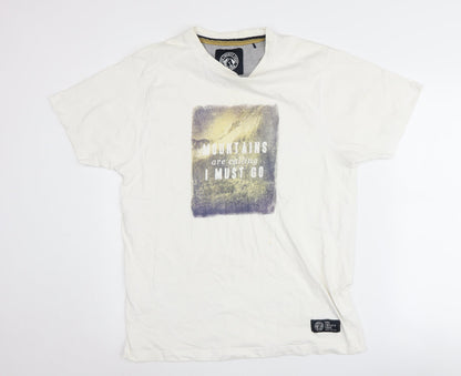 Tog Twenty Four Men's White Cotton Nature T-Shirt L
