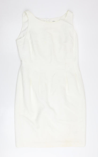 Marks and Spencer Women's White Sheath Dress Size 14