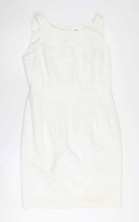 Marks and Spencer Women's White Sheath Dress Size 14