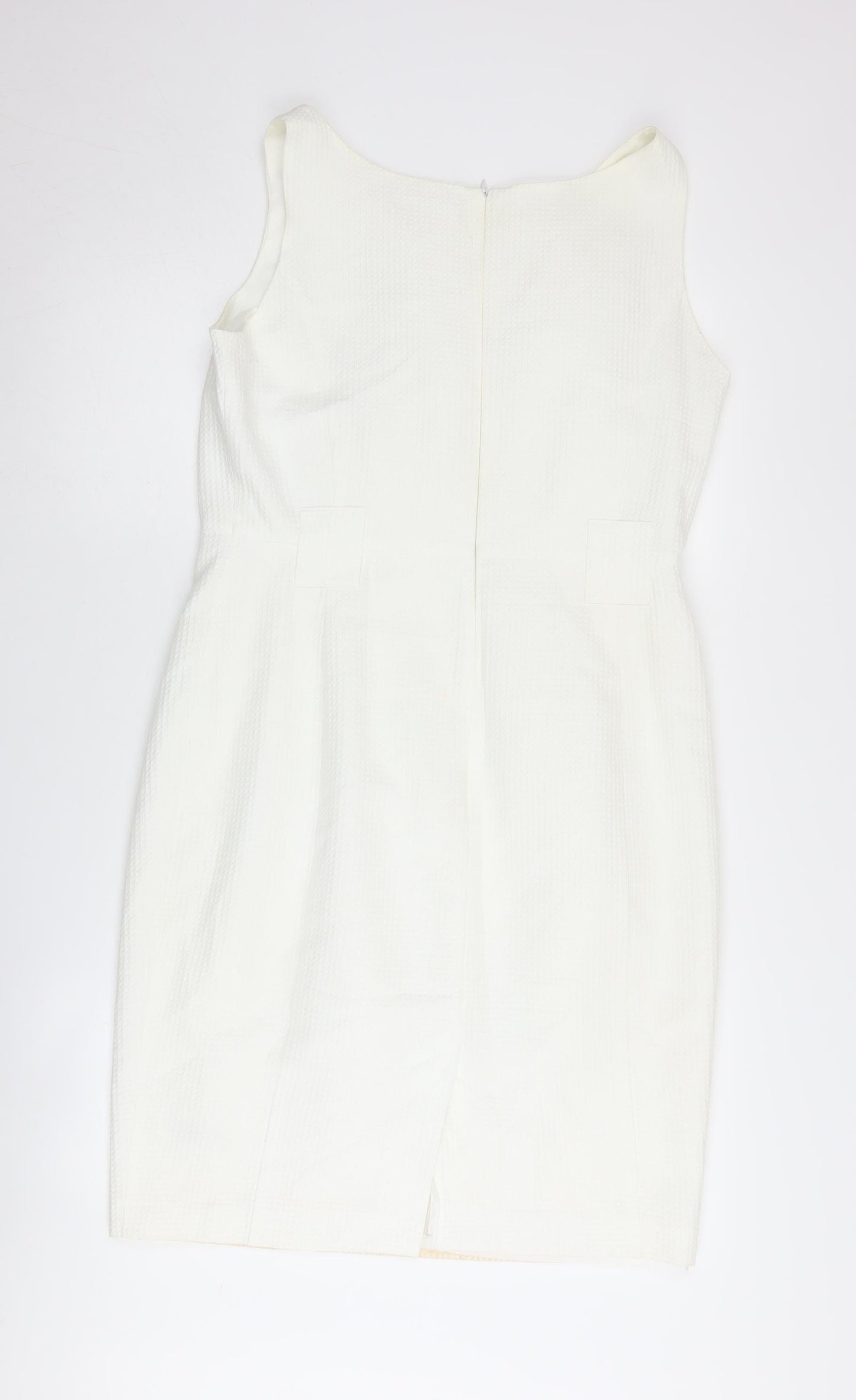 Marks and Spencer Women's White Sheath Dress Size 14