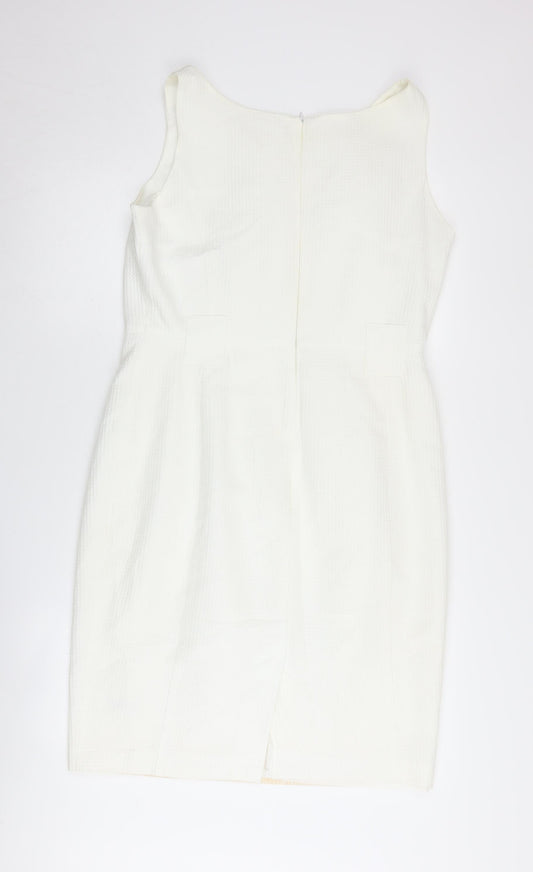 Marks and Spencer Women's White Sheath Dress Size 14
