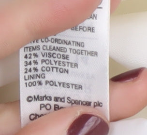 Marks and Spencer Women's White Sheath Dress Size 14