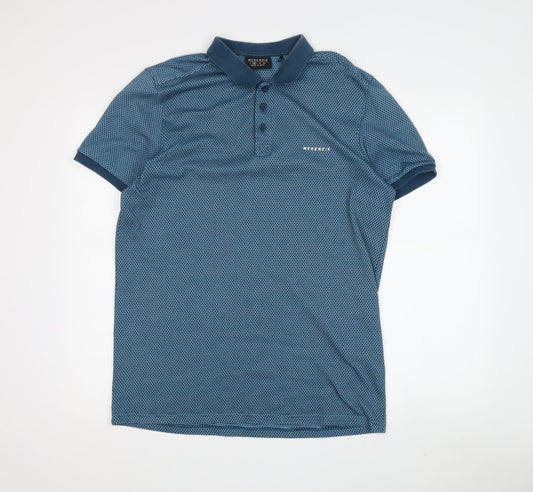 McKenzie Blue Men's Polo Shirt M - Stylish Casual Wear