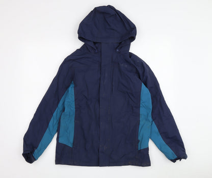 Mountain Warehouse Boys Blue Waterproof Rain Coat 13 Years