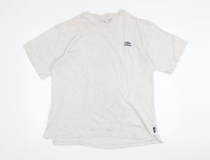 Umbro Men's Grey T-Shirt, Size L, Comfort Fit