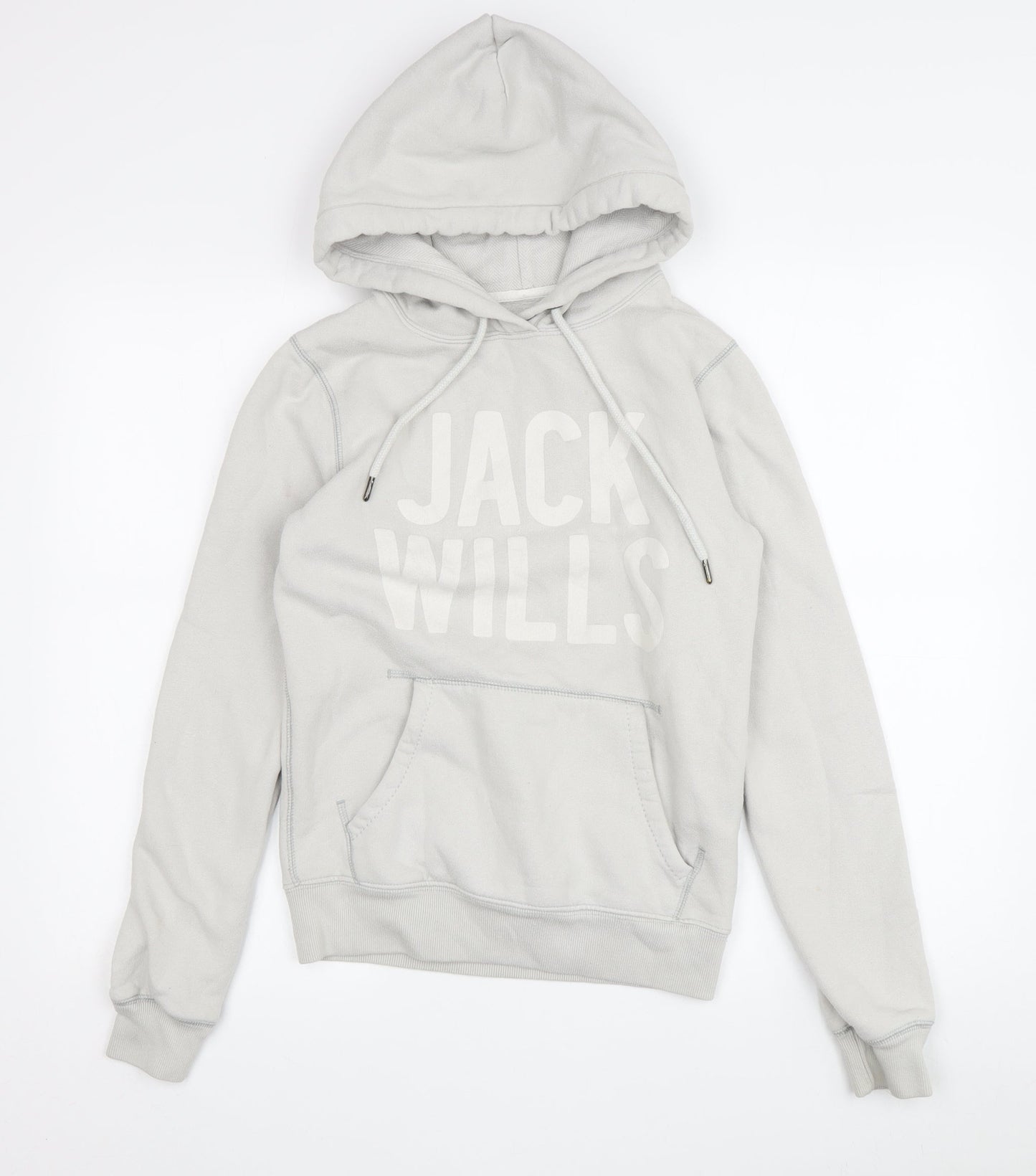 Womens UK Size 8 Jack Wills Grey Pullover Hoodie