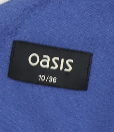 Oasis Women's Blue Lace Sleeveless Dress