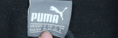 Puma Black Pullover Hoodie for Unisex Kids - Size 6