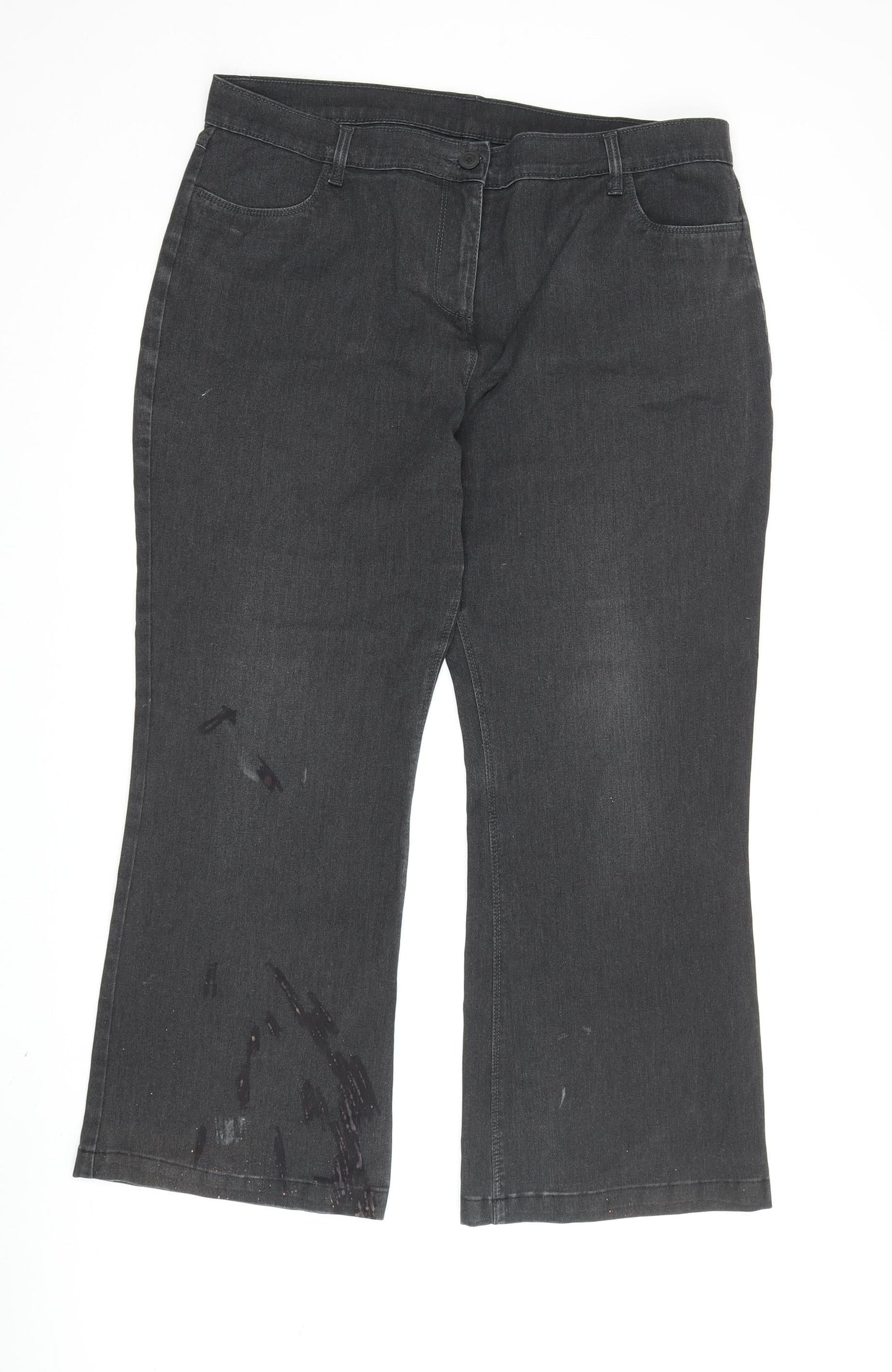 Womens UK Size 18 Marks and Spencer Regular Fit  Grey Jeans
