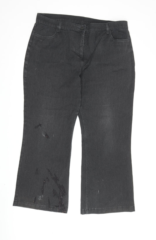 Womens UK Size 18 Marks and Spencer Regular Fit  Grey Jeans