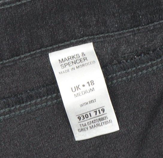 Womens UK Size 18 Marks and Spencer Regular Fit  Grey Jeans
