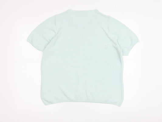 Womens UK Size 16 Marks and Spencer Green Pullover Jumper