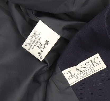 Classic Woman Blue Blazer, Women's Size 10, Tailored